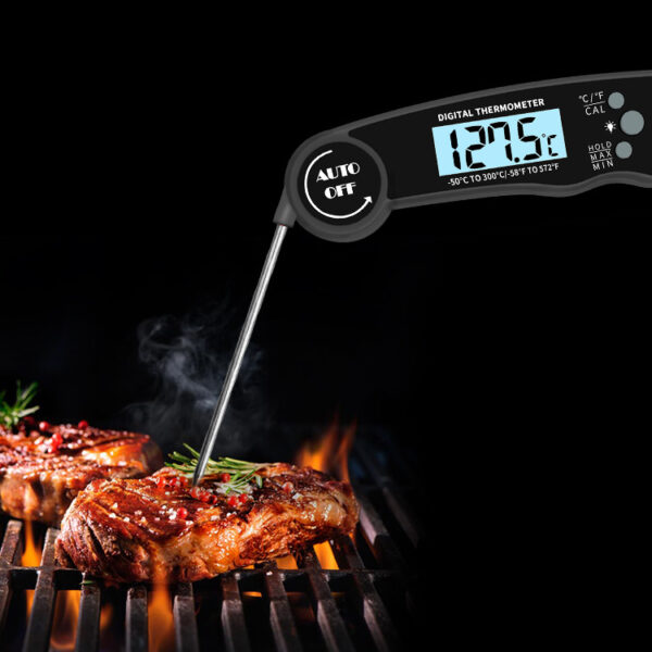 Folding Stainless Steel Probe Electronic Meat Thermometer Kitchen Cooking Fried Barbecue Digital Food Thermometer - Image 3