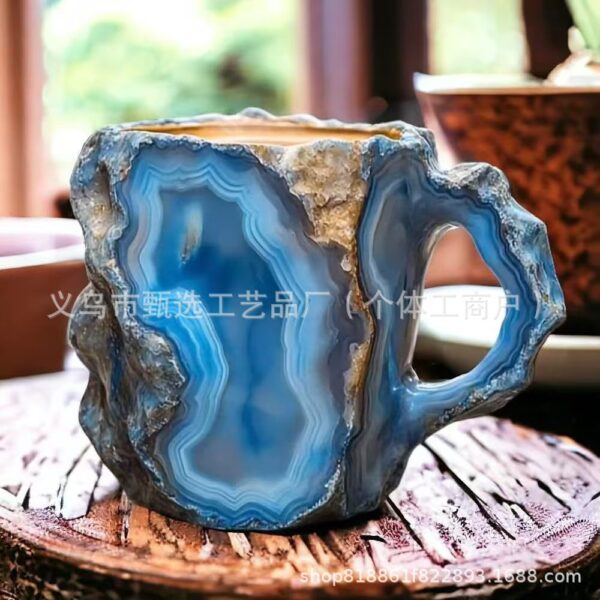 Cross-border Mineral Crystal Coffee Mugs Resin Crafts Imitation Mineral Crystal Coffee Cup - Image 4