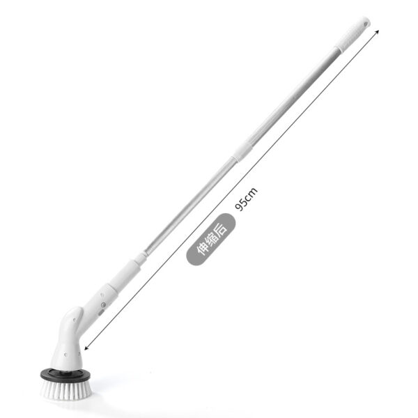 Cross-border Hot Long Handle Multifunctional Waterproof Wireless Handheld Household Replacement Charging Retractable Electric Cleaning Brush - Image 5