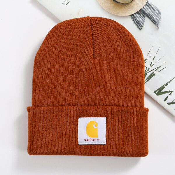 Multi-Color In Stock European And American Tooling Wool Hat Men's Fashion Brand Cold Hat Women's Autumn And Winter Warm Knitted Hat Student Couple Hat - Image 3