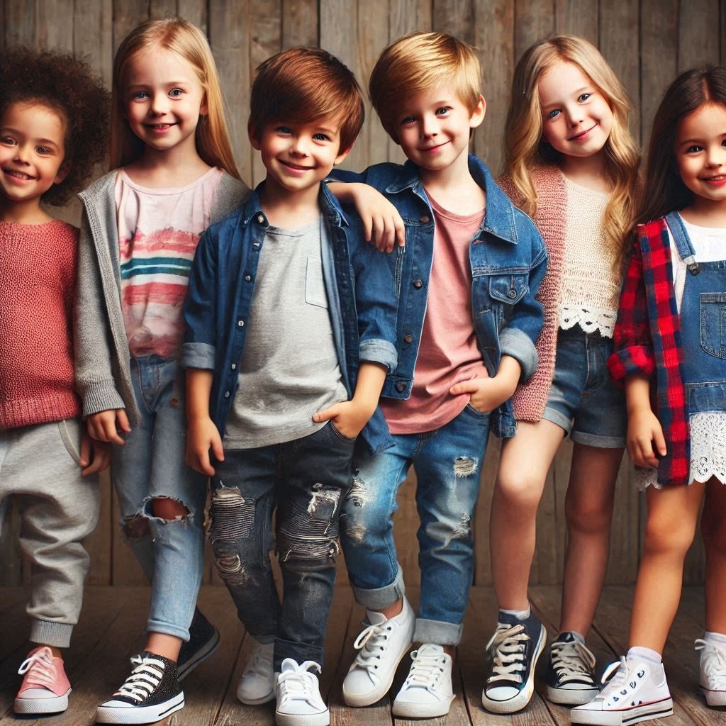 Children in latest fashion
