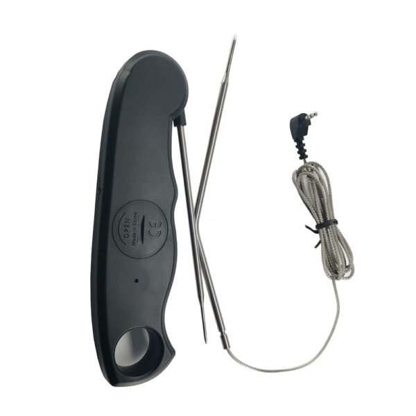 Barbecue Thermometer With Line Probe Type Food Thermometer Food Temperature Detector High Temperature Resistant With Backlight And Memory - Image 5