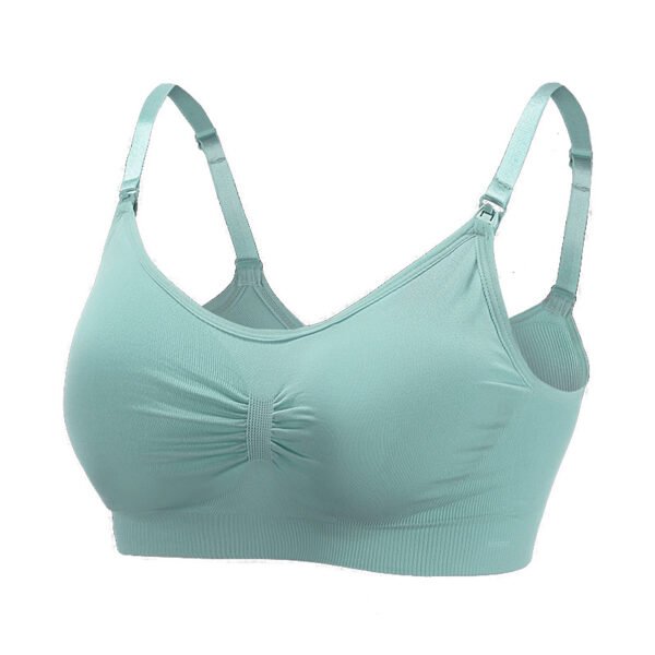 Pregnant Women's Front Buckle Seamless Large Size Breastfeeding Bra Breastfeeding Adjustment Type Gathered Postpartum Thin Breastfeeding Bra Underwear - Image 8