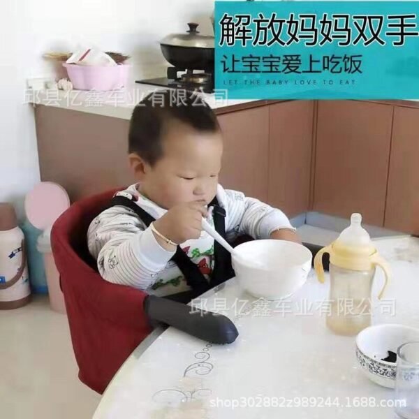 Baby Dining Chair Children's Dining Chair Portable Table Side Dining Chair Going Out To Carry Easy Baby Dining Table Dining Chair - Image 4