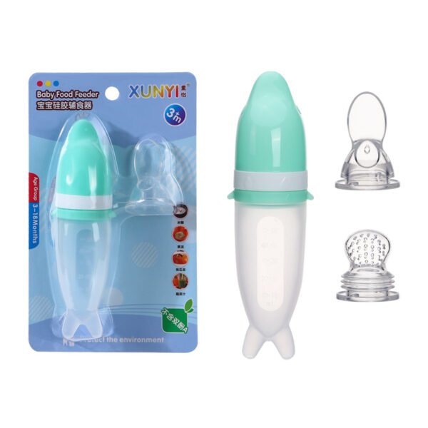Baby Dolphin Spoon Complementary Food Feeding Soft Spoon Head - Image 6