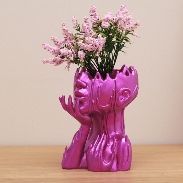 Resin New Goddess Head Flower Pot Home Garden Decoration Melting Woman Medusa Face Flower Pot Garden Decoration Ornaments - Image 10