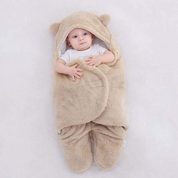 Autumn and winter thickened baby swaddling supplies - Image 5