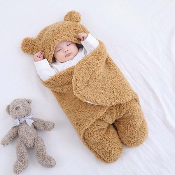 Autumn and winter thickened baby swaddling supplies - Image 7