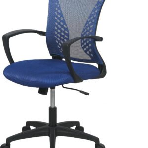 Office Computer Gaming Chair Ergonomic Mesh Desk Chair Adjustable Video Game Chairs with 360 Degrees Swivel Wheels Armrest Lumbar Support for Home Office (Blue)