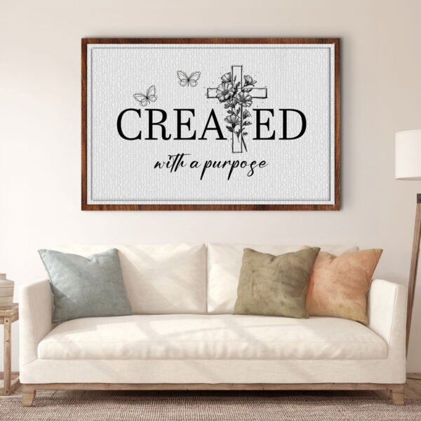 Created With A Purpose Faith Sign II - Image 3