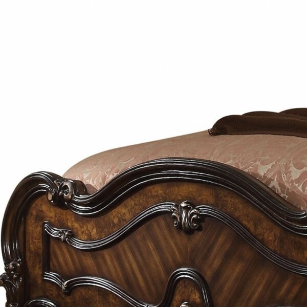 Dark Brown Solid Wood Bed Frame - Image 4