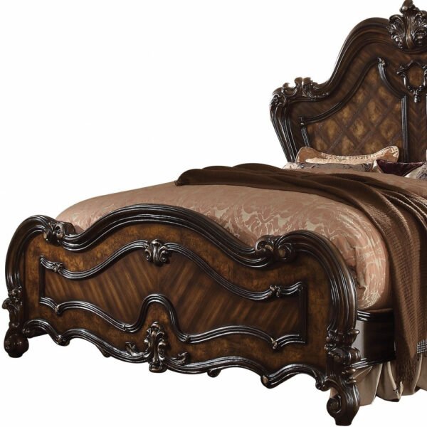 Dark Brown Solid Wood Bed Frame - Image 6