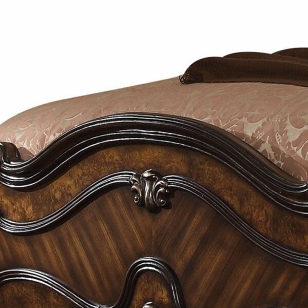 Dark Brown Solid Wood Bed Frame - Image 3