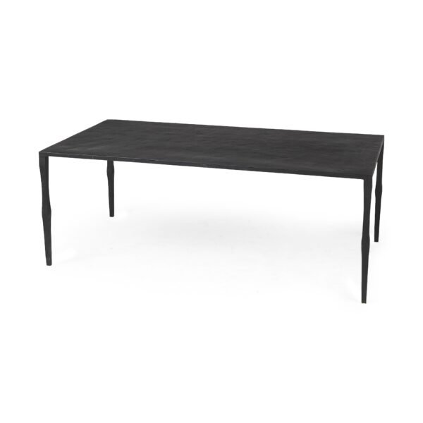 22" Black Iron Coffee Table - Image 3