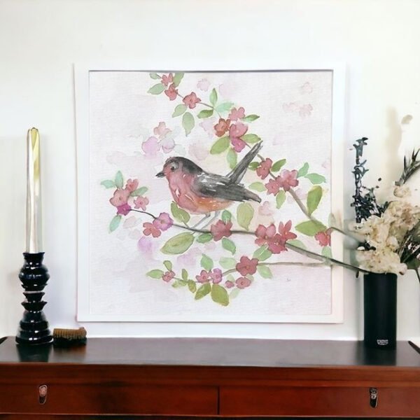 Flower And Bird Unframed Print Wall Art - Image 4