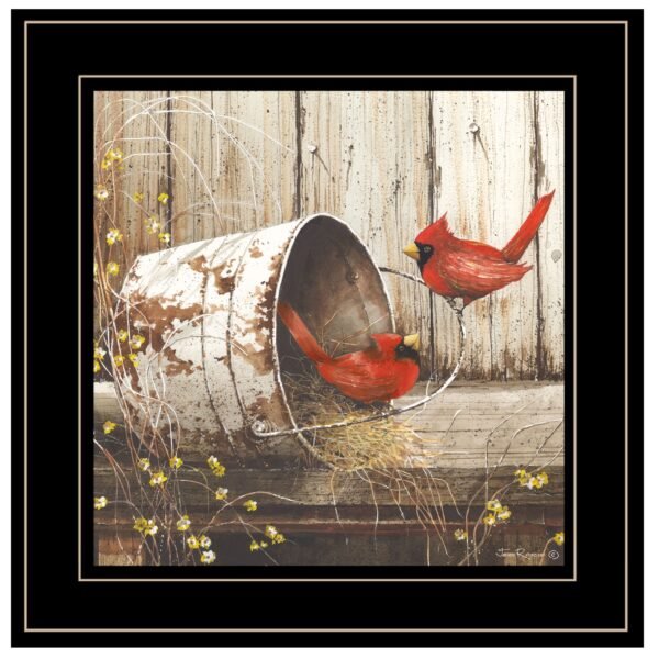 Playing Around 15x15 Black Framed Print Wall Art - Image 2