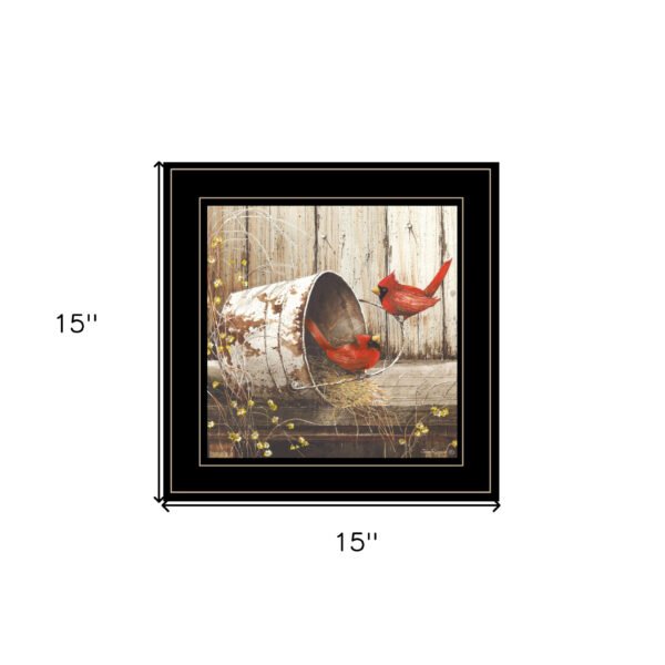 Playing Around 15x15 Black Framed Print Wall Art - Image 5