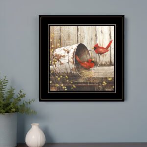 Playing Around 15x15 Black Framed Print Wall Art