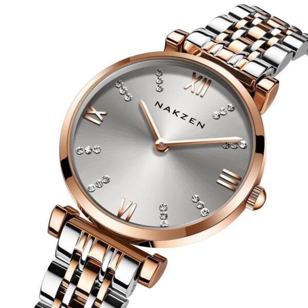 Fashion Ladies Watch Women 2021 New Rose Gold Dress Quartz Watches Luxury Diamond Wristwatches Relogio Feminino Bracelet Clock - Image 4