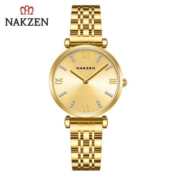 Fashion Ladies Watch Women 2021 New Rose Gold Dress Quartz Watches Luxury Diamond Wristwatches Relogio Feminino Bracelet Clock - Image 8