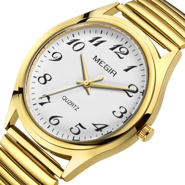 MEGIR Luxury Couple Watches Waterproof Quartz Watch for Lover Stainless Steel Men Women Wristwatches Clock Relogio Masculino 1088 - Image 11