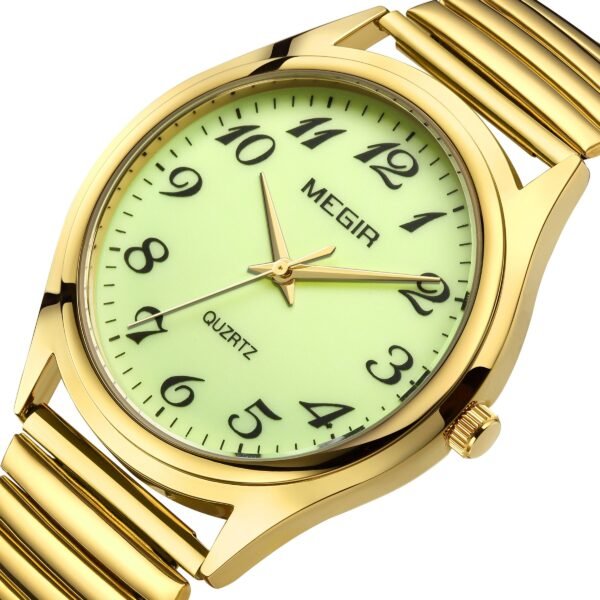 MEGIR Luxury Couple Watches Waterproof Quartz Watch for Lover Stainless Steel Men Women Wristwatches Clock Relogio Masculino 1088 - Image 12