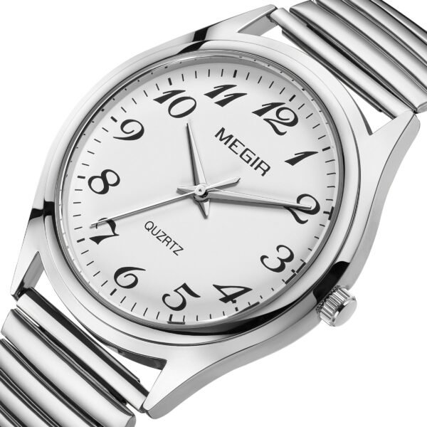 MEGIR Luxury Couple Watches Waterproof Quartz Watch for Lover Stainless Steel Men Women Wristwatches Clock Relogio Masculino 1088 - Image 13
