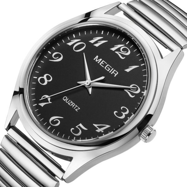 MEGIR Luxury Couple Watches Waterproof Quartz Watch for Lover Stainless Steel Men Women Wristwatches Clock Relogio Masculino 1088 - Image 15