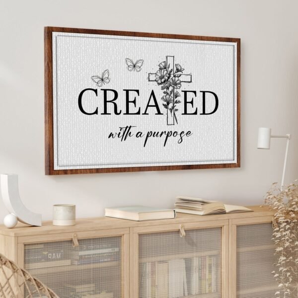 Created With A Purpose Faith Sign II - Image 4