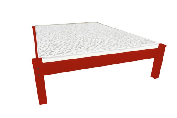 Red Solid Wood Twin Bed Frame - Image 2