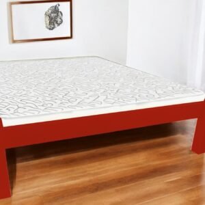 Red Solid Wood Twin Bed Frame