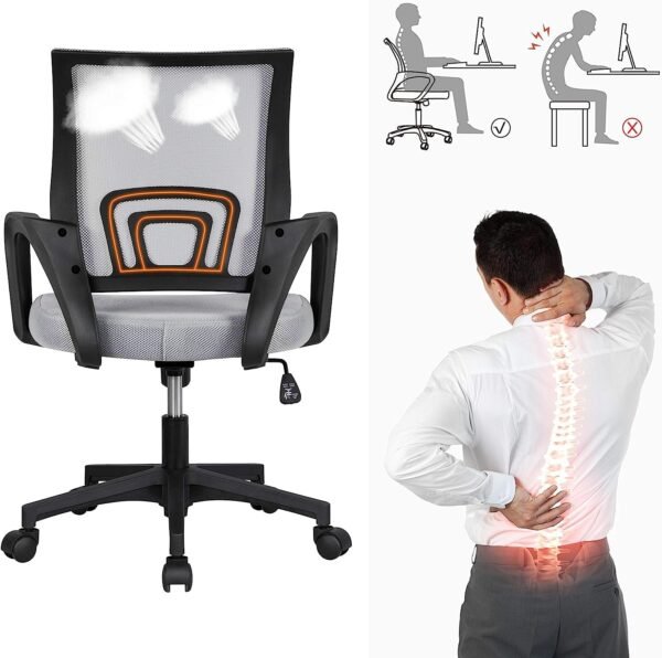 Ergonomic Mesh Office Chair with Lumbar Support - Image 5