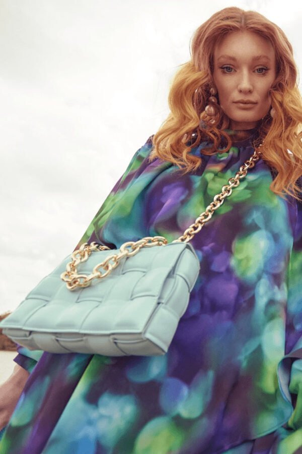 Blue Vegan Leather Hand Made Millie Cross Body Bag - Image 2