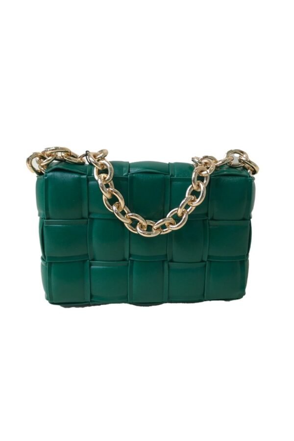 Green Vegan Leather Hand Made Millie Cross Body Bag - Image 5