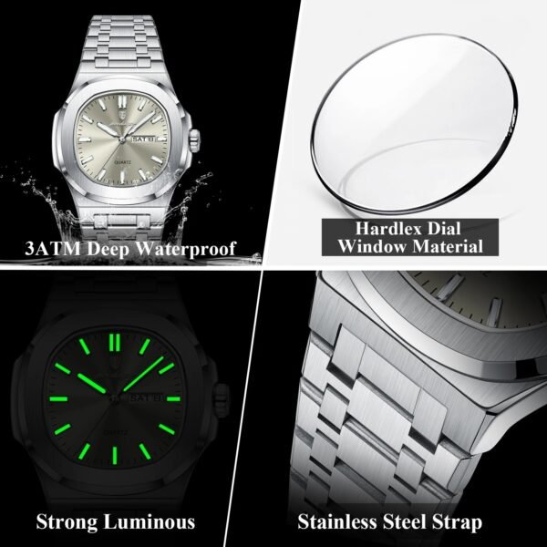 Men’s Luxury Square Watch - Image 3