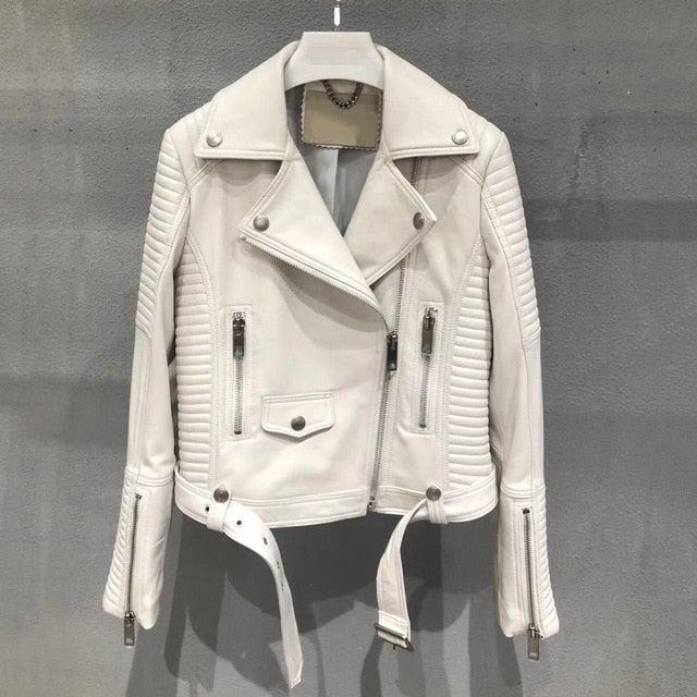 Sleuve Luxury Genuine Leather Jacket Women - Image 27