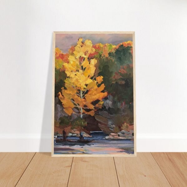'Pine Cove' Landscape I 16x24 Art Print Wooden Framed I Artwork by American Artist Barbara Cleary - Image 7