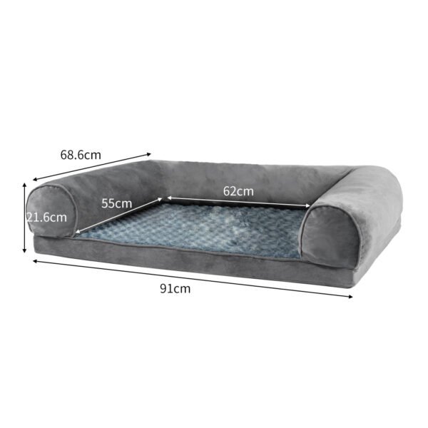 Pet Bed Sofa Warm Mattress Cushion Pillow Mat Plush L - Image 2
