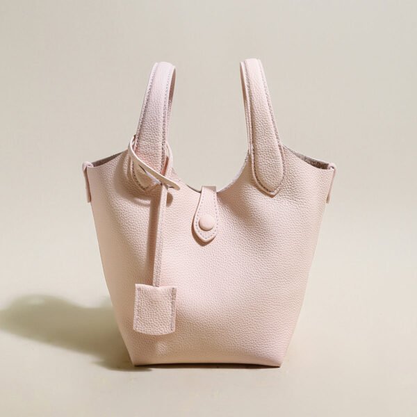 Playful Leather Bucket Bag - Image 3