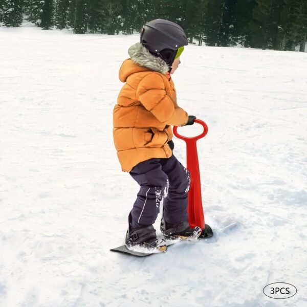 3-Piece Fold-Up Snow Scooter Set for Outdoor Activities - Image 5