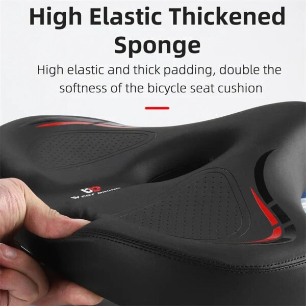Oversized Comfort Bike Seat for Electric, MTB, and Stationary Bikes - Image 4
