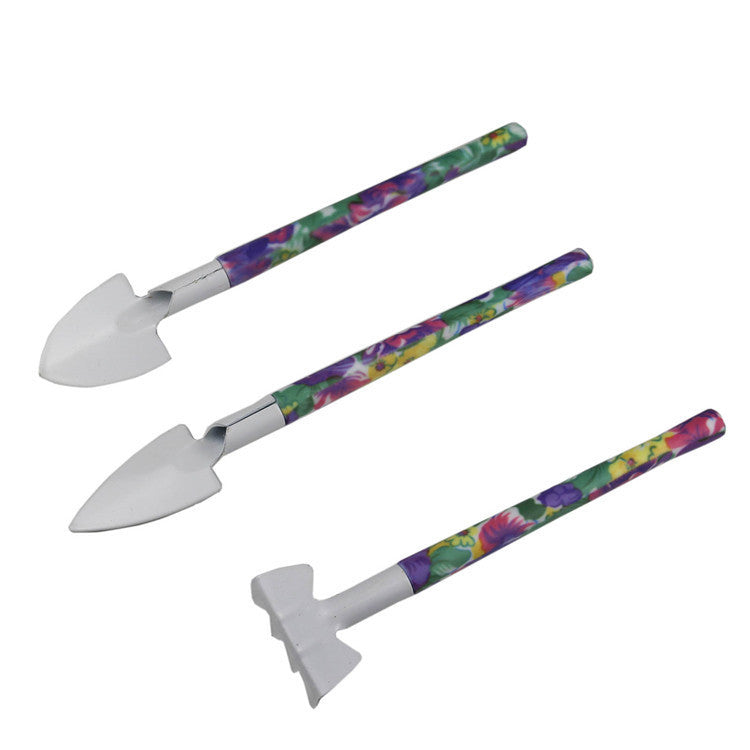 NNEDSZ YL/Z05 Purple 5-Piece Compact Gardening Tool Set with Durable Case - Essential for Home Gardens - Image 2