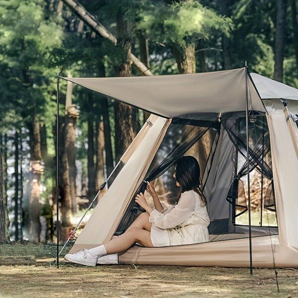 Portable Folding Camping Tent with Canopy (2-Person) - Image 3
