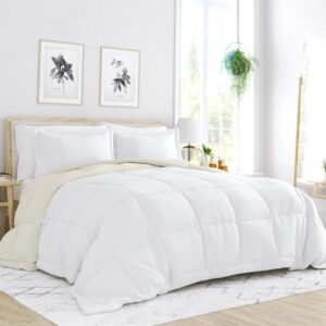 Full/Queen size 3-Piece Microfiber Reversible Comforter