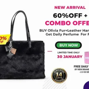 Olivia Fur+Leather Handbag